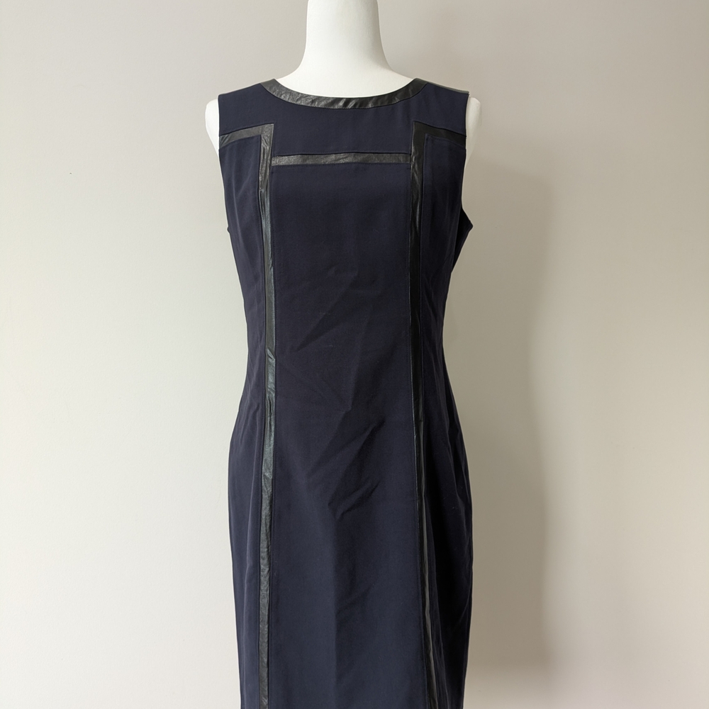 Lark & Ro Navy Sleeveless Midi Dress